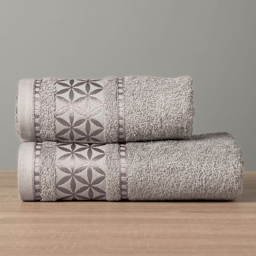 Ręcznik 50x90 Spring premium ciemny szary gruby i chłonny