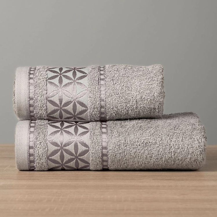 Ręcznik 50x90 Spring premium ciemny szary gruby i chłonny