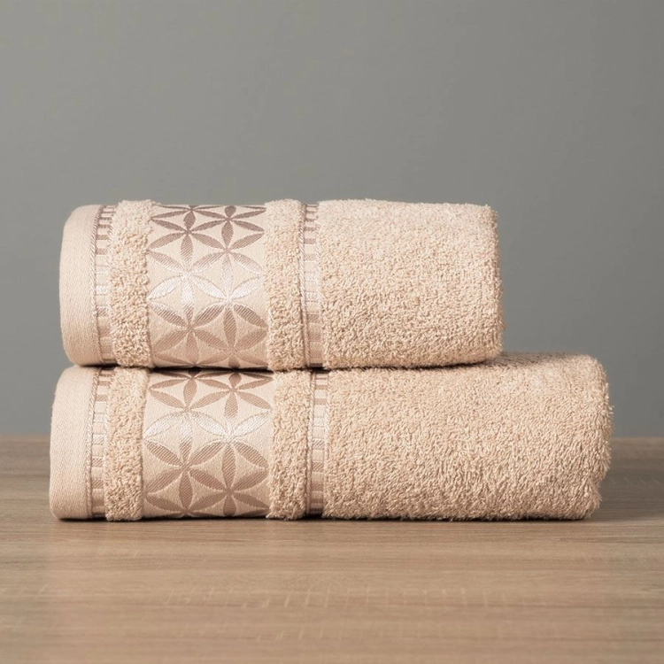 Ręcznik 70x140 Spring premium beżowy gruby i chłonny