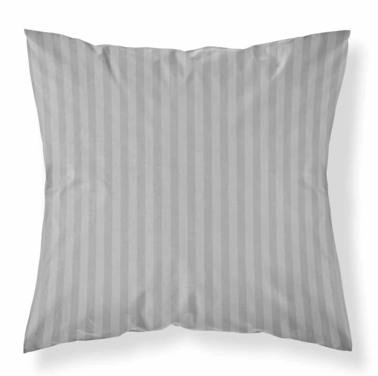 Luksusowa jasno szara poszewka hotelowa jasiek z adamaszku 40x40