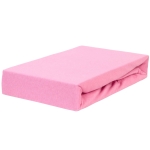 Różowe prześcieradło na gumce 90x200