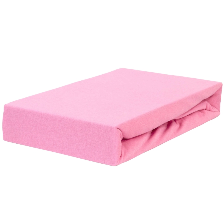 Różowe prześcieradło na gumce 90x200