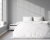 Luksusowa biała pościel 160x200 hotelowa z adamaszku 100% bawełna