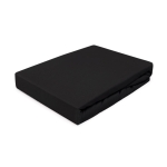 Czarne prześcieradło na gumce 90x200