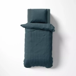 Luksusowa denim granat pościel hotelowa z adamaszku 100% bawełna 140x200