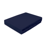 Granatowe prześcieradło na gumce 140x200