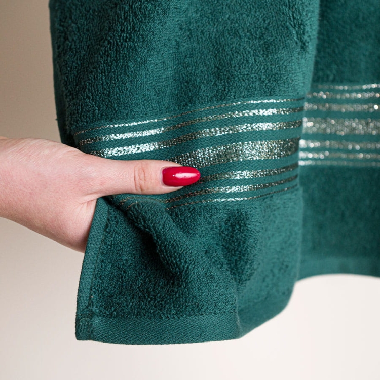 Ręcznik szmaragdowy hotelowy 50x90 cm premium 500gr Nina