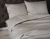 Ekskluzywna beżowa pościel hotelowa z makosatyny z bizą 160x200