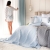 Baby blue narzuta z falbaną Soft Grace gruba i mięciutka