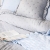 Baby blue narzuta z falbaną Soft Grace gruba i mięciutka