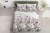 Bawełniana pościel 220×200 biała w liście palmowe 5479B Home Satin