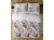 Bawełniana pościel 220×200 biała w tropikalne liście 5540B Home Satin