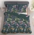 Bawełniana pościel 220×200 ciemnozielona w kwiaty 5808A Home Satin
