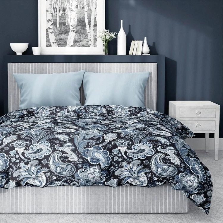 Bawełniana pościel 160×200 granatowy ornament 4200B Home Satin