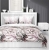 Bawełniana pościel 160×200 biała w liście palmowe 5479B Home Satin