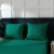Butelkowa zieleń bawełniana pościel hotelowa adamaszek z bizą 160x200 Mariot