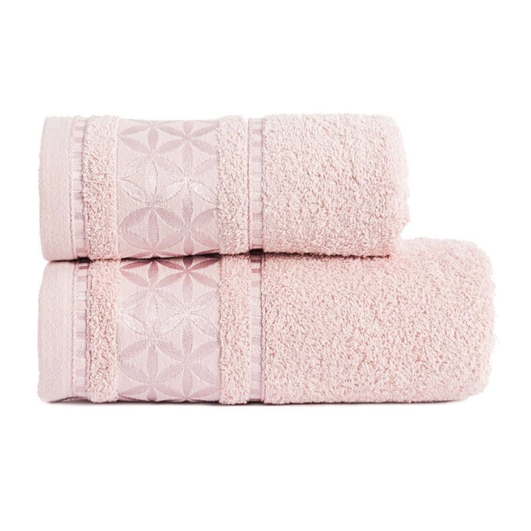 Ręcznik 50x90 Spring premium pudrowy róż gruby i chłonny