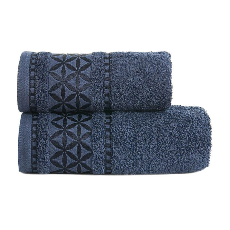 Ręcznik 70x140 Spring premium granatowy gruby i chłonny